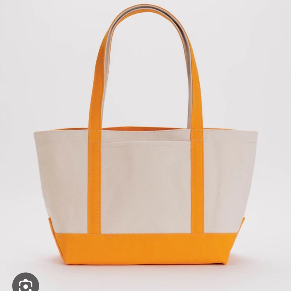 Baggu heavy-weigh cotton tote creamy tangerine